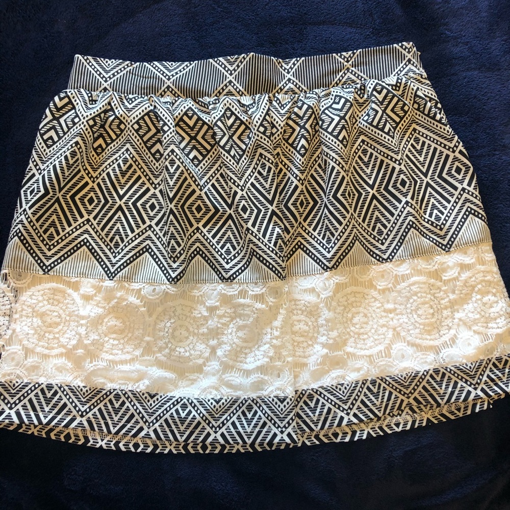 Paper crane high waisted skirt